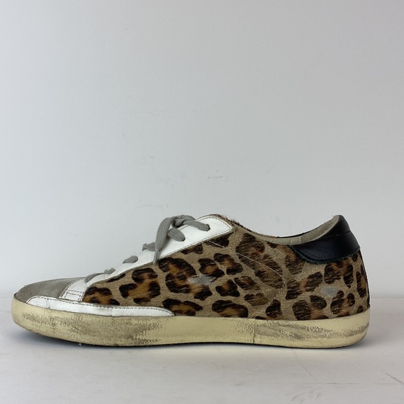 GOLDEN GOOSE
Superstar Leopard Calf Hair Sneakers in size 39 - Picture 5 of 11